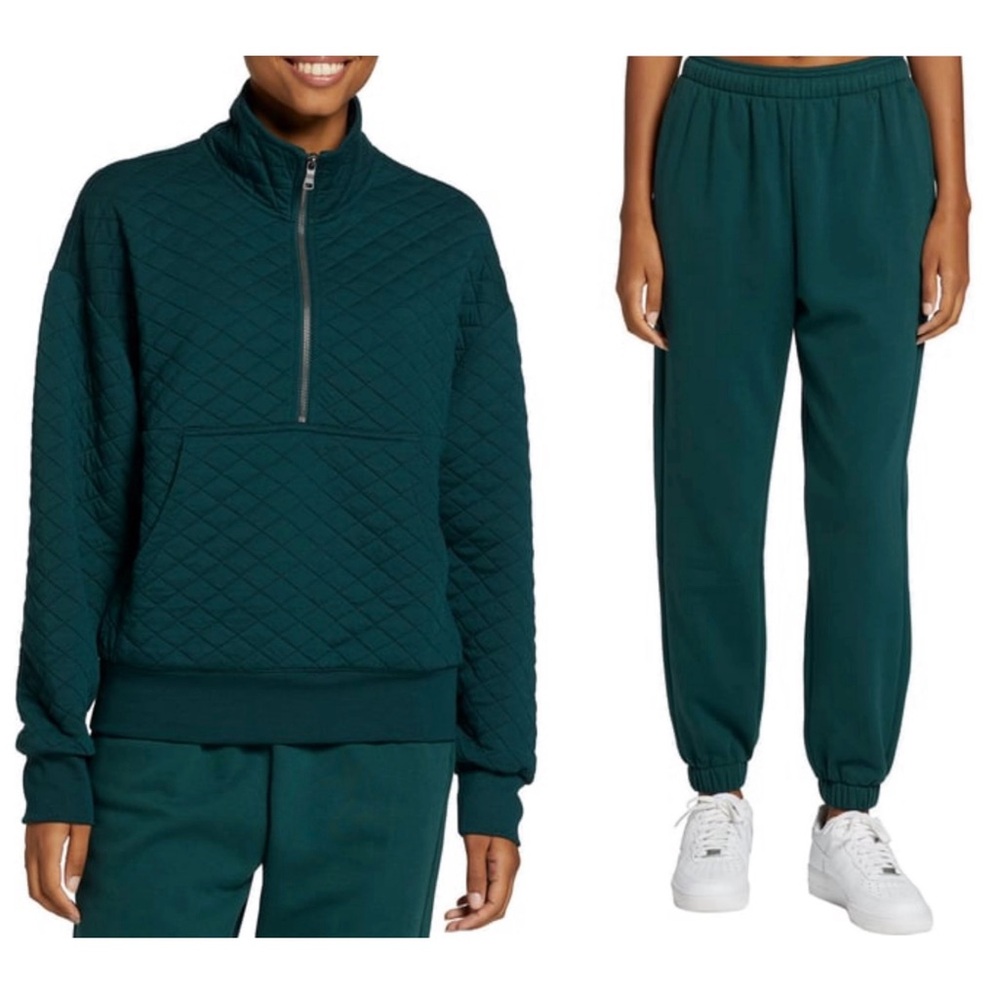 DSG Quilted Half Zip Pullover and Sweatpants Set